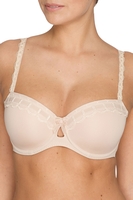PrimaDonna Schalen-BH, AuÃenträger - twist, Damen, 70F, beige 