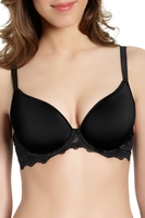 Simone Perele T-Shirt-BH, Herzform aus Spacer 3D, Damen, 65D, schwarz 