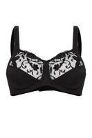 Felina BH ohne Bügel, Damen, 75B, schwarz 