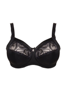 Ulla BH ohne Bügel, Damen, 115G, schwarz 
