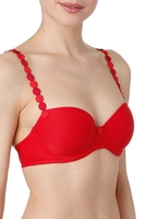 Marie Jo Schalen-BH, AuÃenträger - laventure, Damen, 65D, rot 