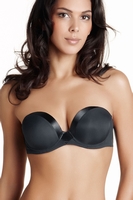 Simone Perele Bügel-BH, trägerlos, Damen, 70D, schwarz 