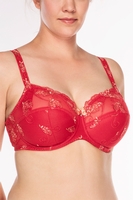 Ulla Bügel-BH, Cup H-L, Damen, 70K, rot 