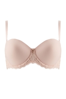 Aubade Komfort Bandeau-BH, Schalenform, Damen, 80A, beige 