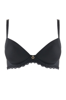Aubade Push-Up-BH, Schalenform, Damen, 70A, schwarz 