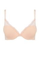 Simone Perele Triangel Push-Up-BH, T-back, Damen, 75A, beige 