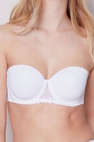 Simone Perele Trägerloser BH, Damen, 70C, weiß 