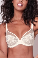 Simone Perele Triangel-BH, Vollschale mit tiefem Dekolleté, Damen, 90D, elfenbe 