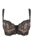 Aubade Komfort Halbschalen-BH, Damen, 70G, schwarz 