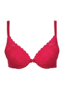 Lisca Push-Up-BH, Damen, 80A, rot 
