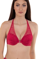 Lisca Push-Up-BH, Damen, 75B, rot 