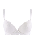 Aubade Push-Up-BH, Schalenform, Damen, 75A, weiß 