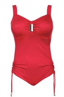 Ulla Badeanzug mit Bügel, Damen, 85G, rot 
