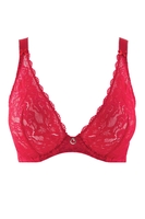 Aubade Komfort Triangel-BH, Damen, 75F, rot 