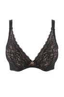 Aubade Komfort Triangel-BH, Damen, 75D, schwarz 