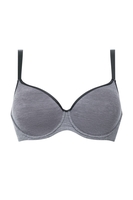 Mey Damenwäsche Spacer-BH, Vollschale, Damen, 75F, grau 