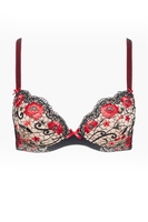 Aubade Push-Up-BH, Damen, 65D, mehrfarbig 