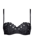 Aubade Halbschalen-BH, Damen, 65C, schwarz 