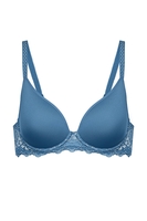 Simone Perele T-Shirt-BH, Herzform aus Spacer 3D, Damen, 65G, blau 