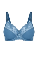 Simone Perele Bügel-BH, Vollschale extra Halt, Damen, 85G, blau 