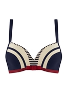 Marlies Dekkers Push-Up-Bikini-Oberteil, Damen, 75C, blau 