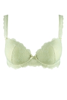 Aubade Push-Up-BH, Schalenform, Damen, 75A, grün 