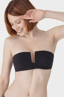 Maison Lejaby Bandeau-Bikini-Oberteil, Damen, 70C, schwarz 