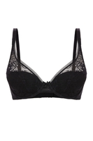 Conturelle Dekolleté-BH, Damen, 75B, schwarz 