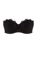 Aubade Bandeau-BH, Schalenform, Damen, 70E, schwarz 