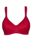 Susa Schalen-BH ohne Bügel, Damen, 75A, rot 