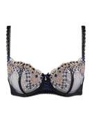 Aubade Halbschalen-BH, Damen, 65C, blau 