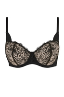 Aubade Halbschalen-BH, Damen, 75B, schwarz 