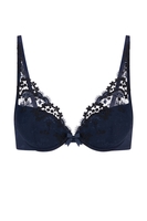 Simone Perele Triangel Push-Up-BH, Damen, 65E, blau 