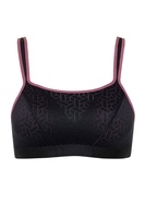 Cheek Sport-BH ohne Bügel, Damen, 70F, schwarz 
