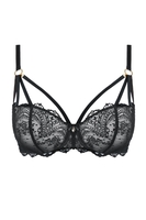 Aubade Halbschalen-BH, Damen, 75B, schwarz 