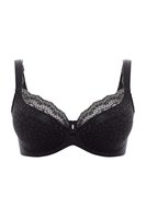 Ulla BH mit Bügel und Schaum, Damen, 65H, schwarz
